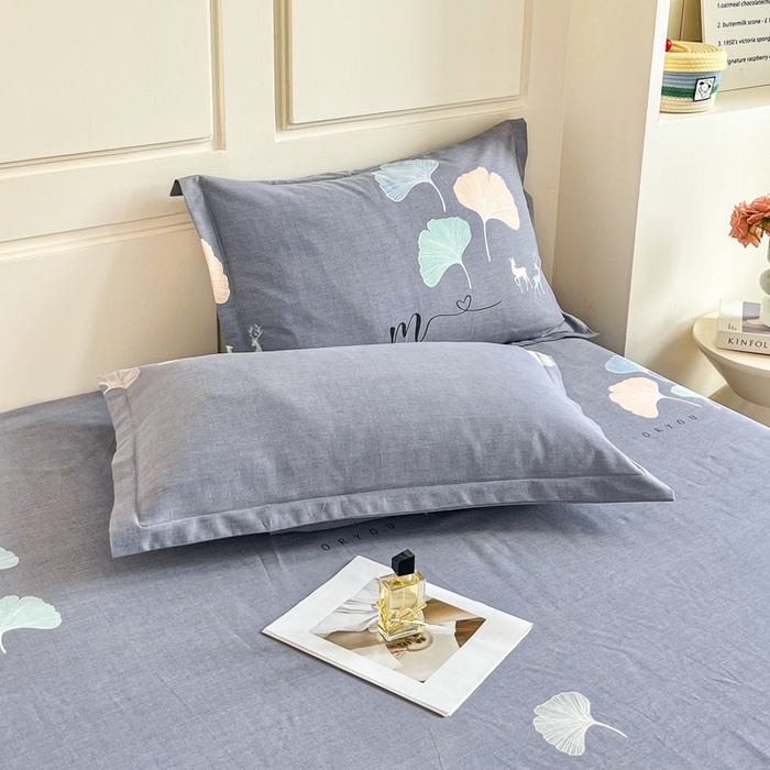 91家纺网 家纺一手货源 找家纺 小叮当家纺仓储工厂店 2025新款（买家秀 不断货）A类全棉纯棉磨毛单床单 床单单件 七彩银杏