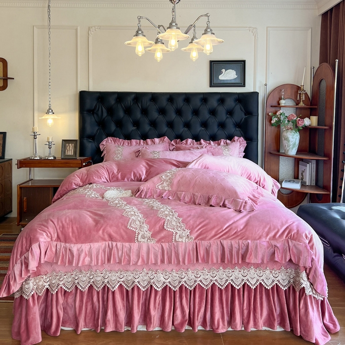 瑞宝 2025新款宝宝绒床盖四件套-北欧风情（控价 308起） 北欧风情-豆沙