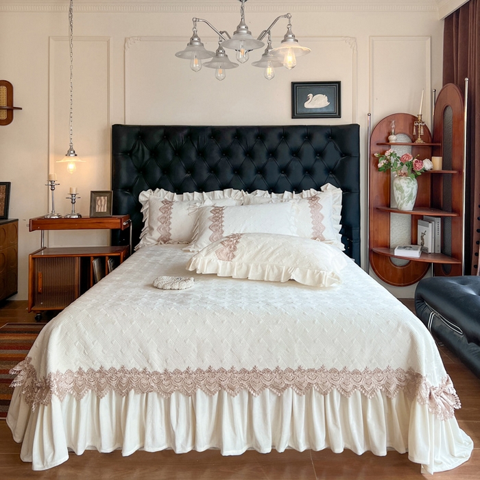 91家纺网 家纺一手货源 找家纺 瑞宝 2025新款宝宝绒床盖四件套-北欧风情（控价 308起） 北欧风情-高级米