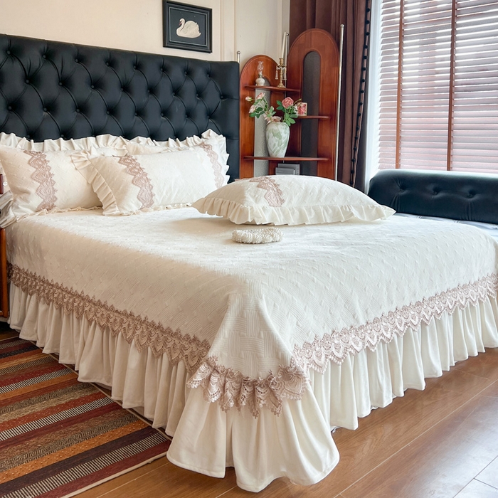 91家纺网 家纺一手货源 找家纺 瑞宝 2025新款宝宝绒床盖床盖单件床盖单品单床盖床盖三件套-北欧风情 北欧风情-高级米