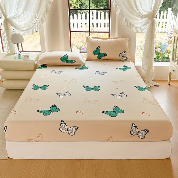 91家纺网 家纺一手货源 找家纺 （总）梵巢家纺 芦荟棉床笠单床笠，外贸跨境单床笠磨毛床笠印花床笠床笠三件套