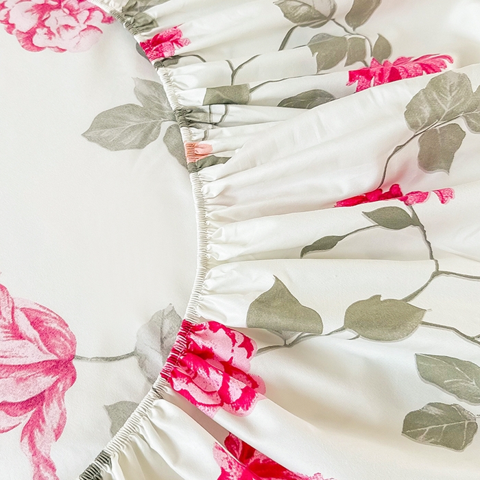 91家纺网 家纺一手货源 找家纺 梵巢家纺 芦荟棉床笠单床笠，外贸跨境单床笠磨毛床笠印花床笠床笠三件套 芳菲