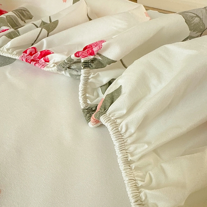 91家纺网 家纺一手货源 找家纺 梵巢家纺 芦荟棉床笠单床笠，外贸跨境单床笠磨毛床笠印花床笠床笠三件套 芳菲