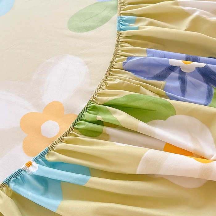 91家纺网 家纺一手货源 找家纺 梵巢家纺 芦荟棉床笠单床笠，外贸跨境单床笠磨毛床笠印花床笠床笠三件套 秘密花园