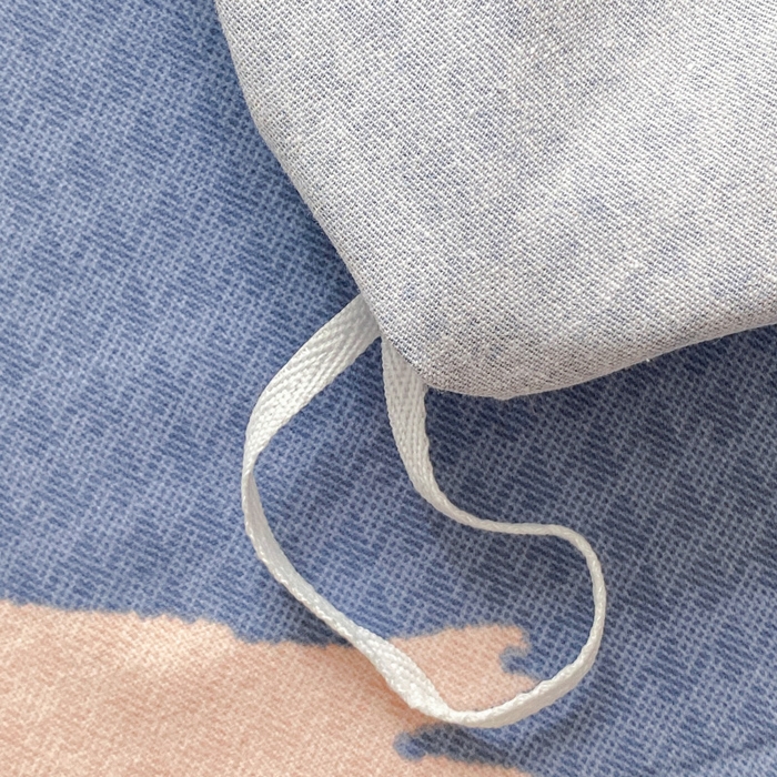 91家纺网 家纺一手货源 找家纺 小叮当家纺仓储工厂店 2025新款（买家秀 不断货）A类全棉纯棉磨毛单被套 被套单件 波纹蓝