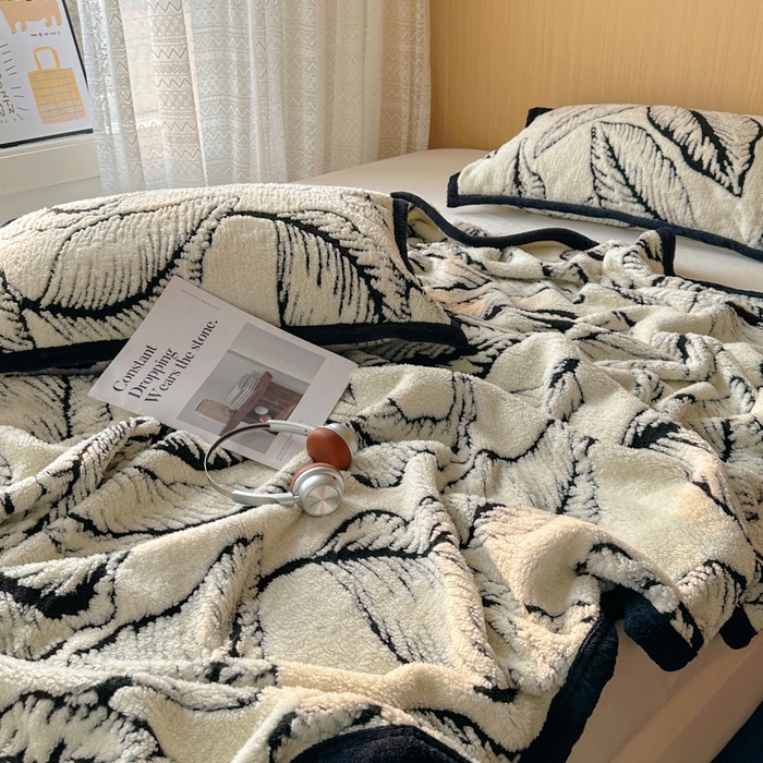 91家纺网 家纺一手货源 找家纺 春光里 2025新款双面阳离子毛毯 春和