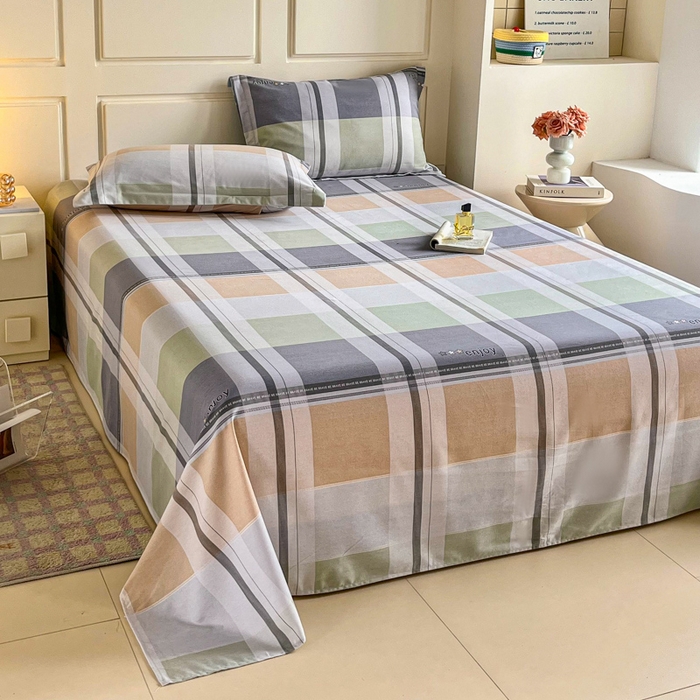 91家纺网 家纺一手货源 找家纺 小叮当家纺仓储工厂店 2025新款（买家秀 不断货）A类全棉纯棉磨毛单被套 被套单件 彩虹格