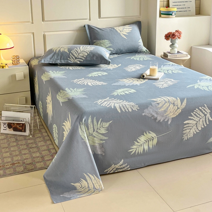 91家纺网 家纺一手货源 找家纺 小叮当家纺仓储工厂店 2025新款（买家秀 不断货）A类全棉纯棉磨毛单被套 被套单件 发财叶