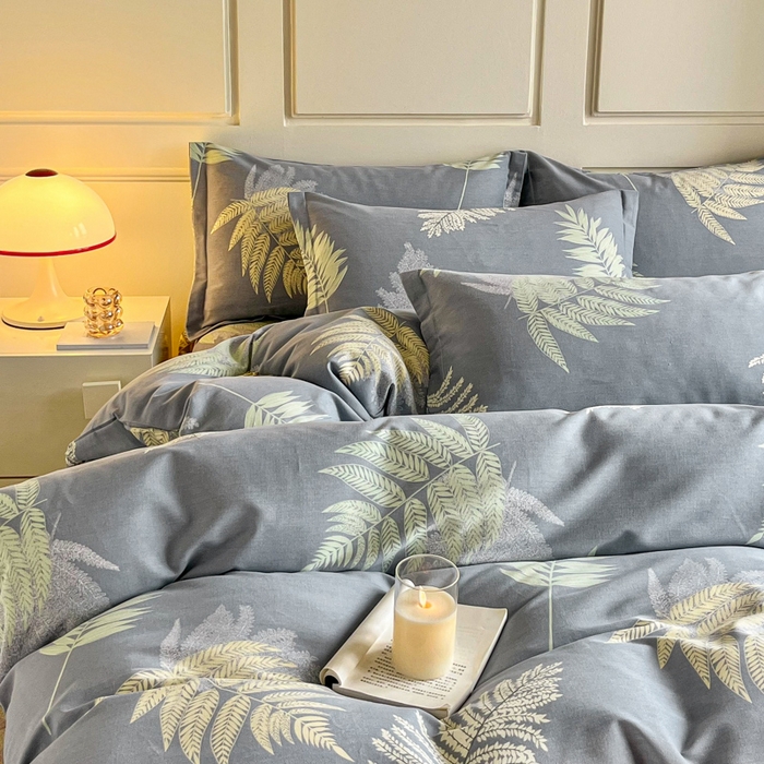 91家纺网 家纺一手货源 找家纺 小叮当家纺仓储工厂店 2025新款（买家秀 不断货）A类全棉纯棉磨毛单被套 被套单件 发财叶