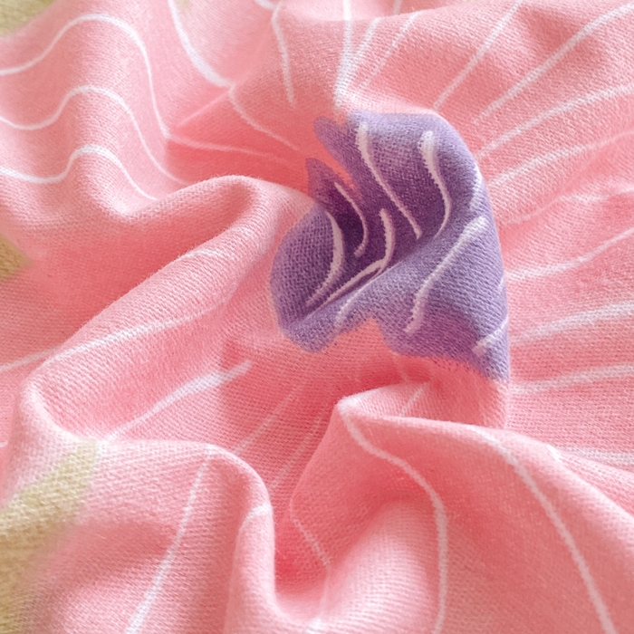 91家纺网 家纺一手货源 找家纺 小叮当家纺仓储工厂店 2025新款（买家秀 不断货）A类全棉纯棉磨毛单被套 被套单件 花骨朵-绿