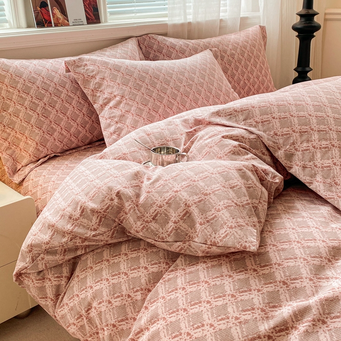 91家纺网 家纺一手货源 找家纺 小叮当家纺仓储工厂店 2025新款（买家秀 不断货）A类全棉纯棉磨毛单被套 被套单件 浪漫甜心