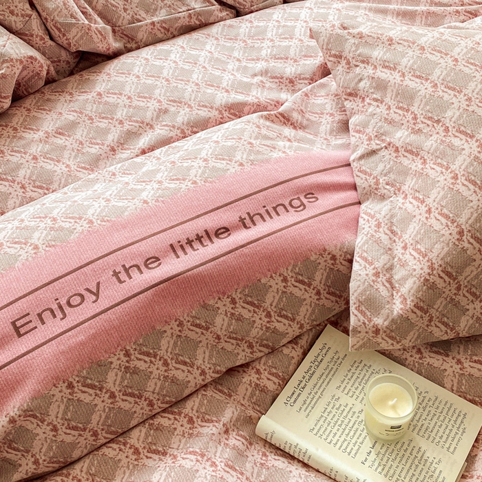 91家纺网 家纺一手货源 找家纺 小叮当家纺仓储工厂店 2025新款（买家秀 不断货）A类全棉纯棉磨毛单被套 被套单件 浪漫甜心