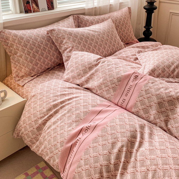 91家纺网 家纺一手货源 找家纺 小叮当家纺仓储工厂店 2025新款（买家秀 不断货）A类全棉纯棉磨毛单被套 被套单件 浪漫甜心