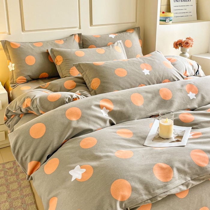 91家纺网 家纺一手货源 找家纺 小叮当家纺仓储工厂店 2025新款（买家秀 不断货）A类全棉纯棉磨毛单被套 被套单件 圈圈圆圆