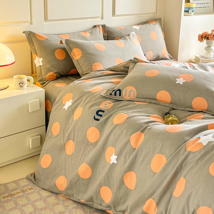 91家纺网 家纺一手货源 找家纺 小叮当家纺仓储工厂店 2025新款（买家秀 不断货）A类全棉纯棉磨毛单被套 被套单件 圈圈圆圆