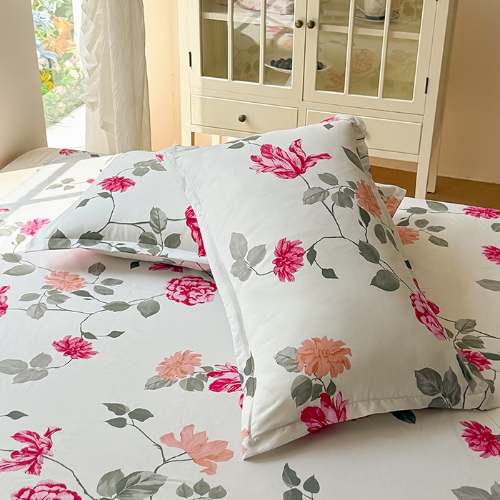 91家纺网 家纺一手货源 找家纺 梵巢 家纺芦荟棉枕套磨毛化纤枕套48*74cm 芳菲