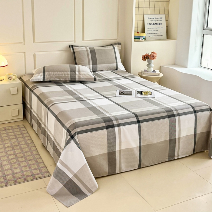 91家纺网 家纺一手货源 找家纺 小叮当家纺仓储工厂店 2025新款（买家秀 不断货）A类全棉纯棉磨毛单被套 被套单件 线条格