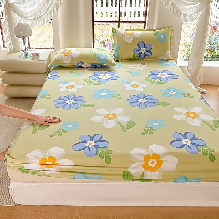 91家纺网 家纺一手货源 找家纺 亿佳人 芦荟棉床笠，外贸跨境单床笠磨毛床笠印花床笠 秘密花园