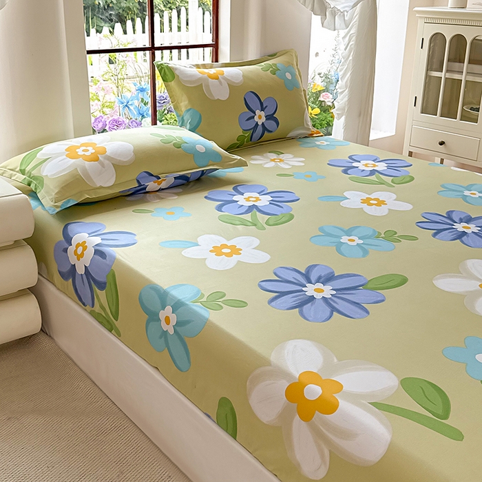 91家纺网 家纺一手货源 找家纺 亿佳人 芦荟棉床笠，外贸跨境单床笠磨毛床笠印花床笠 秘密花园