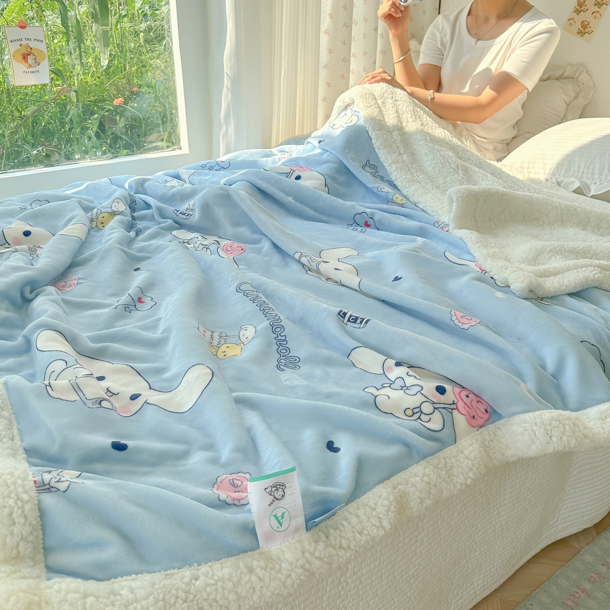 91家纺网 家纺一手货源 找家纺 （总）韩巢家纺 2025秋冬新款A类牛奶绒羊羔绒多功能毛毯毯子