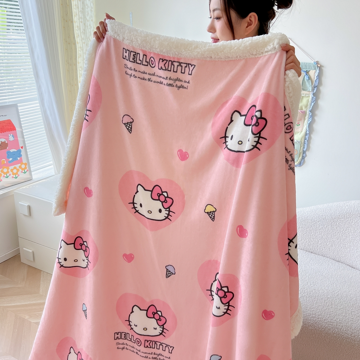 91家纺网 家纺一手货源 找家纺 （总）韩巢家纺 2025秋冬新款A类牛奶绒羊羔绒多功能毛毯毯子