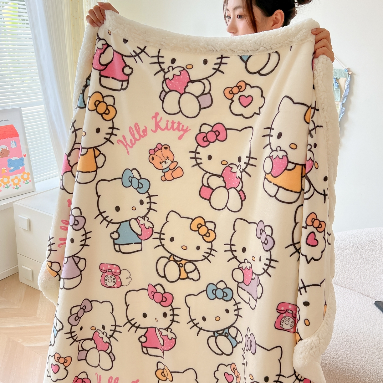 91家纺网 家纺一手货源 找家纺 （总）韩巢家纺 2025秋冬新款A类牛奶绒羊羔绒多功能毛毯毯子