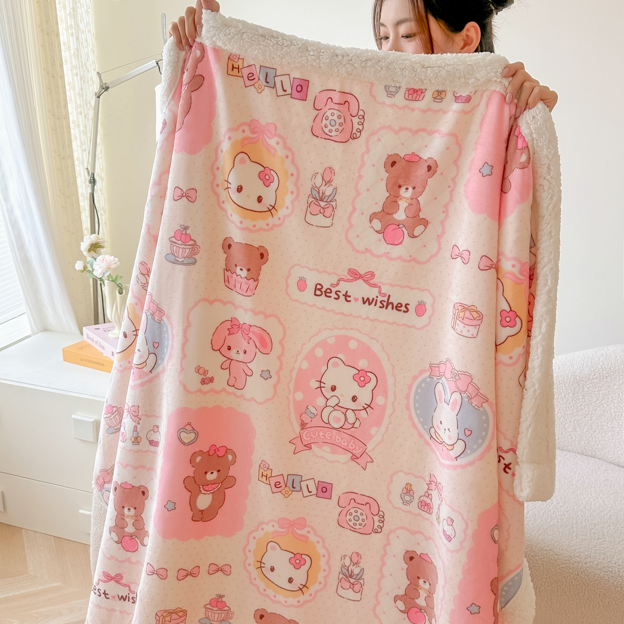 91家纺网 家纺一手货源 找家纺 （总）韩巢家纺 2025秋冬新款A类牛奶绒羊羔绒多功能毛毯毯子