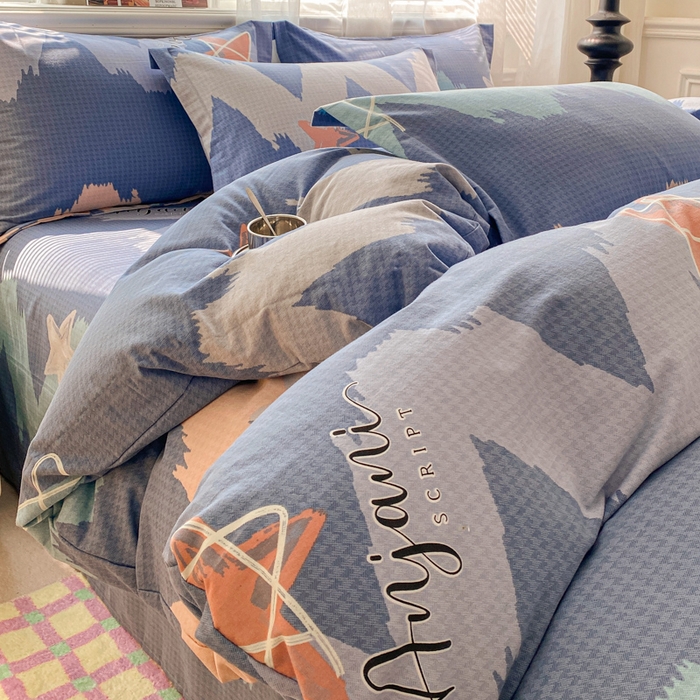 91家纺网 家纺一手货源 找家纺 （总）小叮当家纺仓储工厂店 2025新款（买家秀 不断货）A类全棉纯棉磨毛四件套