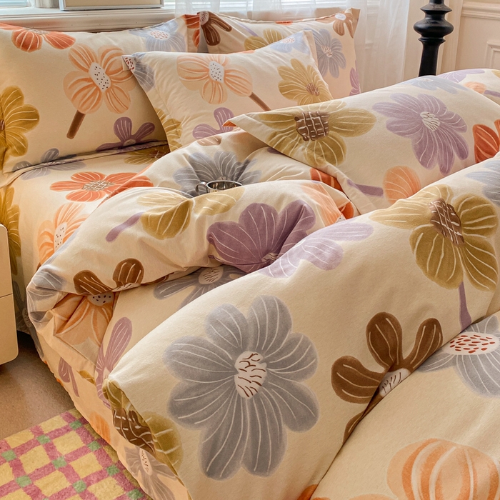 91家纺网 家纺一手货源 找家纺 （总）小叮当家纺仓储工厂店 2025新款（买家秀 不断货）A类全棉纯棉磨毛四件套