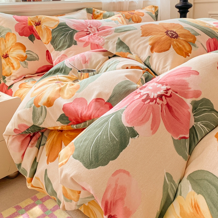 91家纺网 家纺一手货源 找家纺 （总）小叮当家纺仓储工厂店 2025新款（买家秀 不断货）A类全棉纯棉磨毛四件套