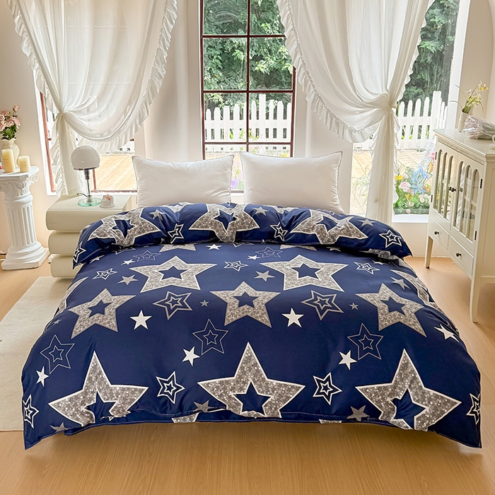 91家纺网 家纺一手货源 找家纺 亿佳人 芦荟棉被套，被罩化纤被套 福星高照