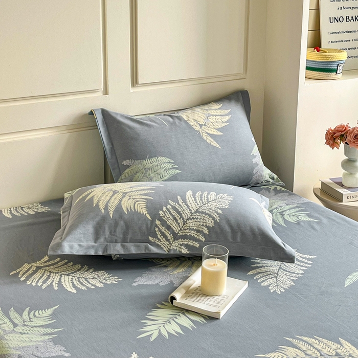 91家纺网 家纺一手货源 找家纺 小叮当家纺仓储工厂店 2025新款（买家秀 不断货）A类全棉纯棉磨毛四件套 发财叶