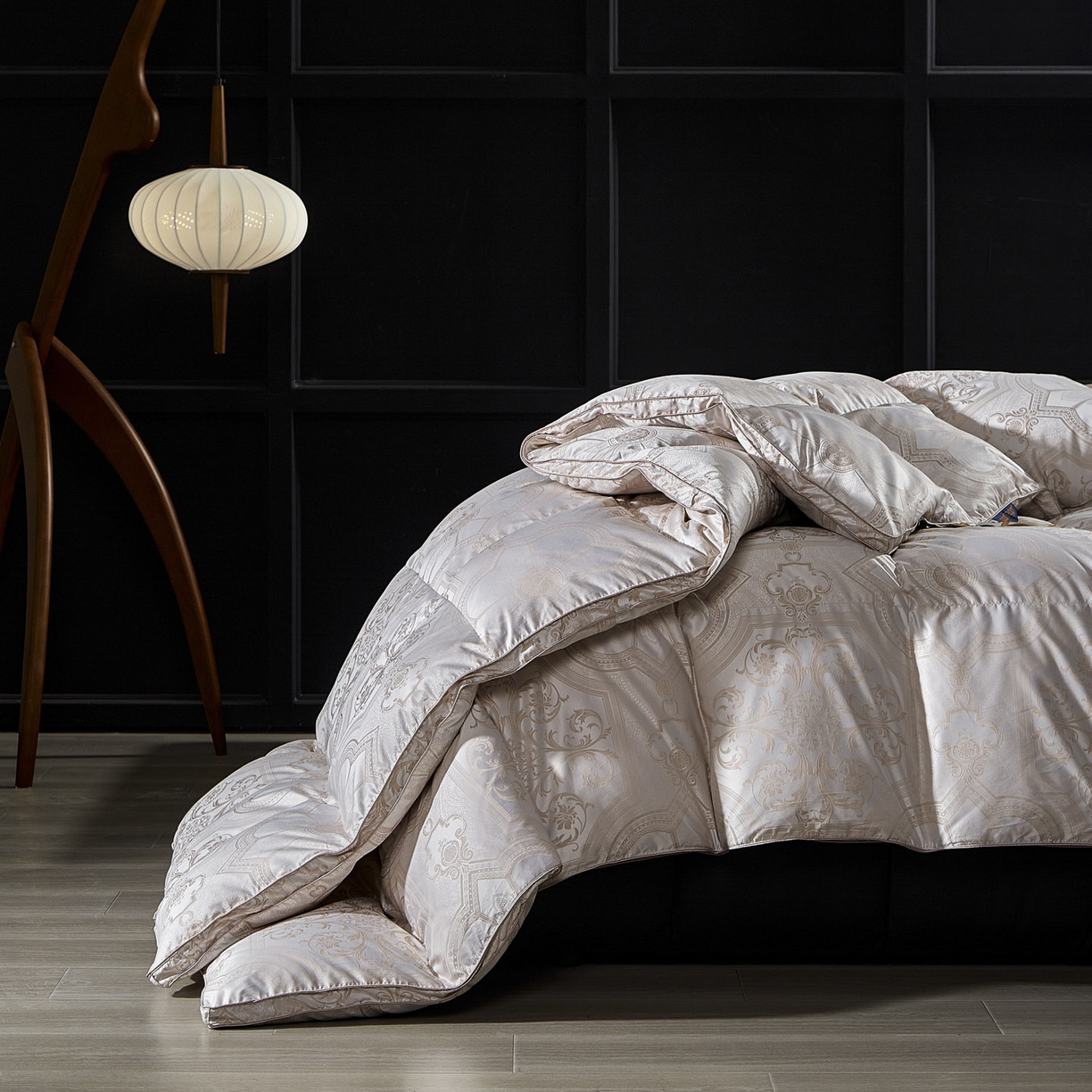 91家纺网 家纺一手货源 找家纺 （总）暖羽屋羽绒馆 2025新款400T95白鹅绒被芯 羽绒被双层加厚 静音鹅绒被芯 婚庆羽绒被子