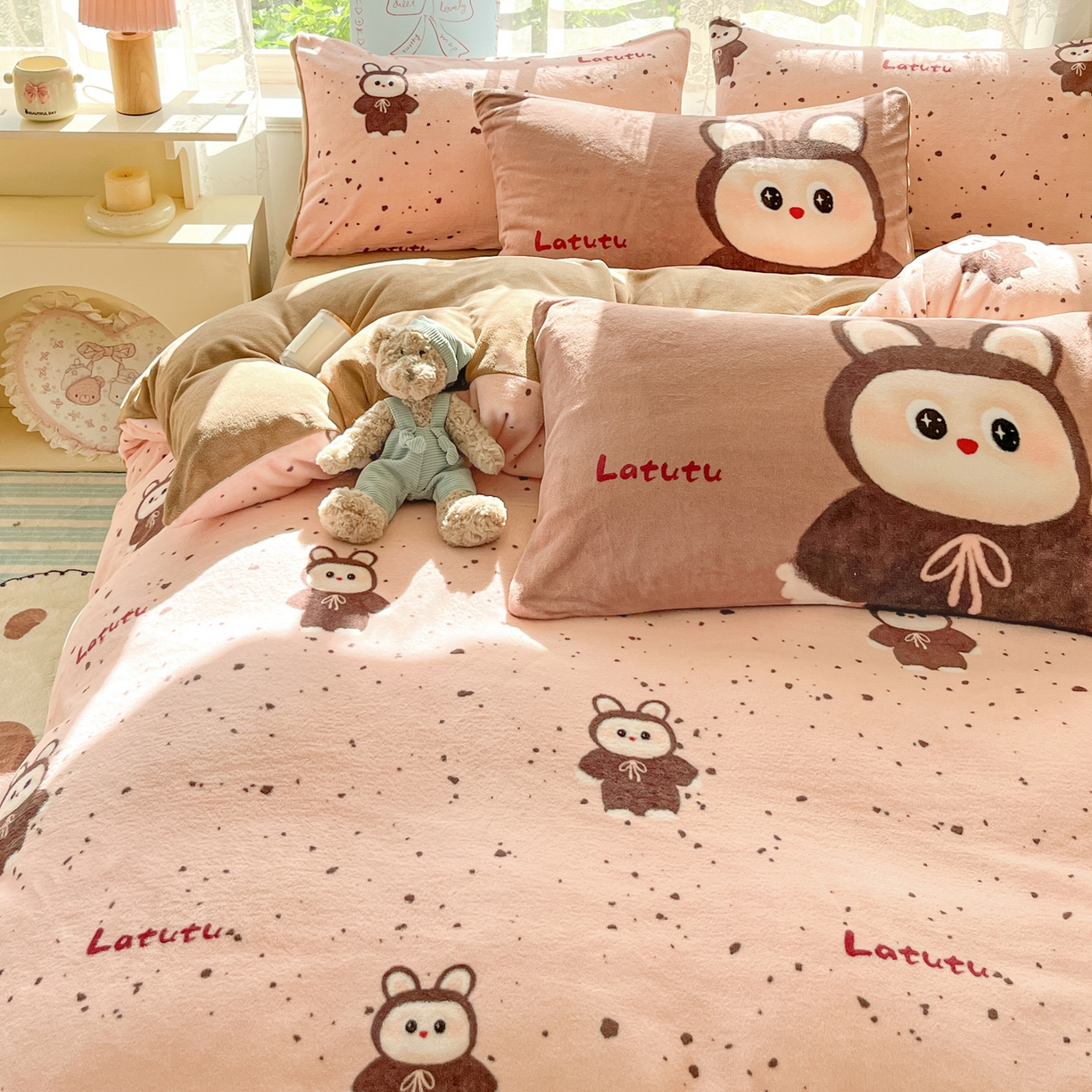 91家纺网 家纺一手货源 找家纺 （总）如一 2025新款高克重卡通印花牛奶绒四件套第三批