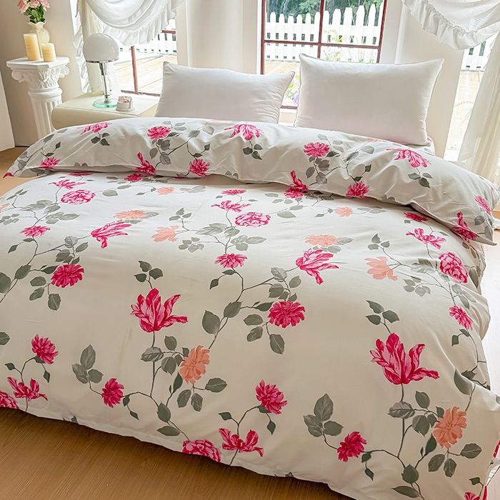 91家纺网 家纺一手货源 找家纺 亿佳人 芦荟棉被套，被罩化纤被套 芳菲