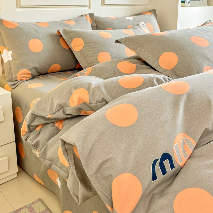 小叮当家纺仓储工厂店 2025新款（买家秀 不断货）A类全棉纯棉磨毛四件套 圈圈圆圆