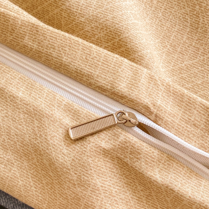 91家纺网 家纺一手货源 找家纺 小叮当家纺仓储工厂店 2025新款（买家秀 不断货）A类全棉纯棉磨毛四件套 条纹星星-黄