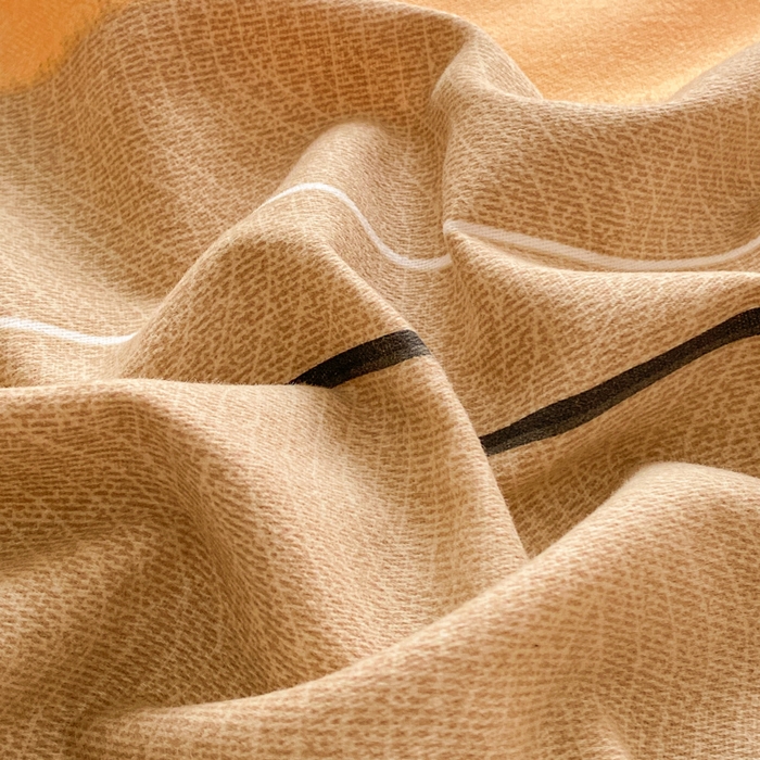 91家纺网 家纺一手货源 找家纺 小叮当家纺仓储工厂店 2025新款（买家秀 不断货）A类全棉纯棉磨毛四件套 条纹星星-黄