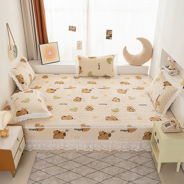 91家纺网 家纺一手货源 找家纺 （总）冬然 2025新款牛奶绒床盖榻榻米床盖炕盖