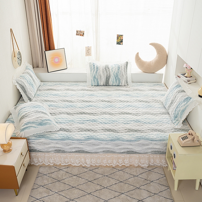 91家纺网 家纺一手货源 找家纺 （总）冬然 2025新款牛奶绒床盖榻榻米床盖炕盖