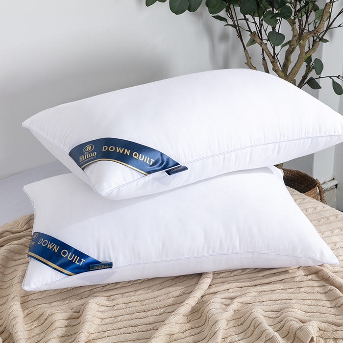 91家纺网 家纺一手货源 找家纺 小叮当家纺仓储工厂店 2025新款希尔顿酒店枕头 枕头枕芯 希尔顿酒店枕头-白色