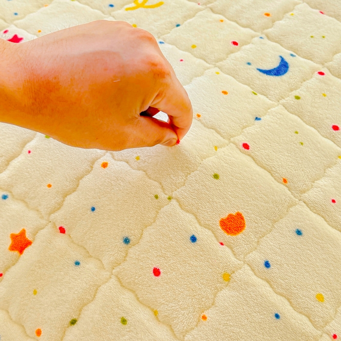 91家纺网 家纺一手货源 找家纺 澜妃 2025新款高克重牛奶绒可爱系床褥床护垫CHD CHD-芝士酪