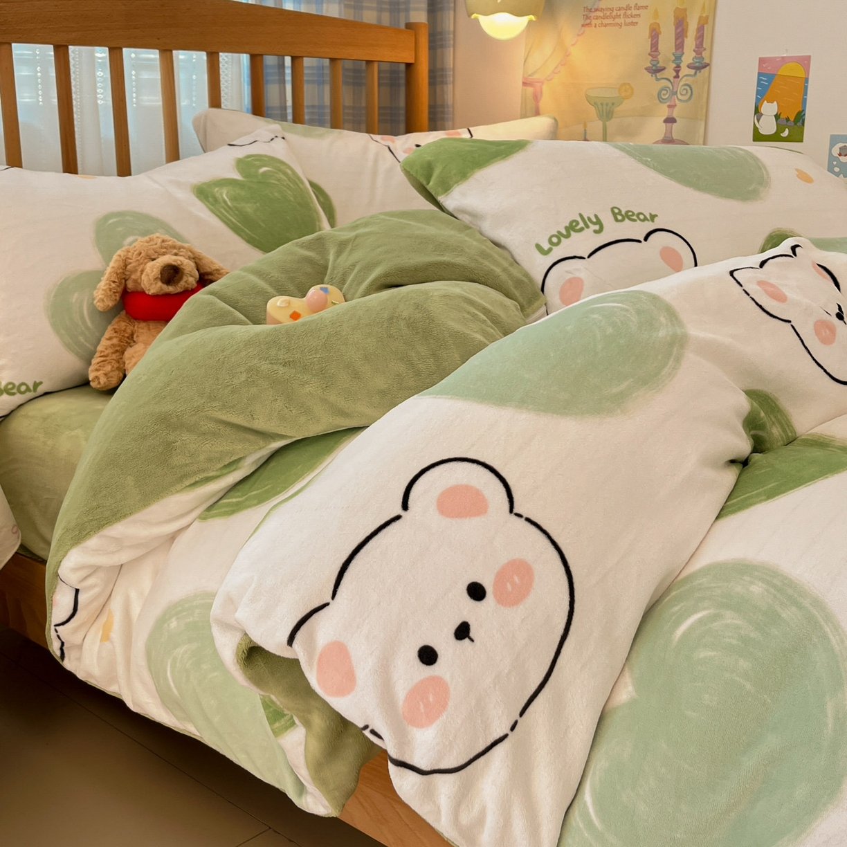 91家纺网 家纺一手货源 找家纺 （总）小叮当家纺仓储工厂店 2025新款牛奶绒印花四件套