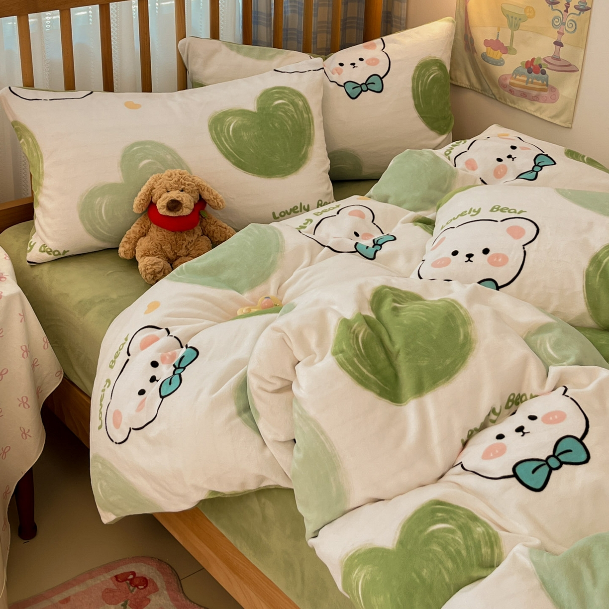 91家纺网 家纺一手货源 找家纺 （总）小叮当家纺仓储工厂店 2025新款牛奶绒印花四件套