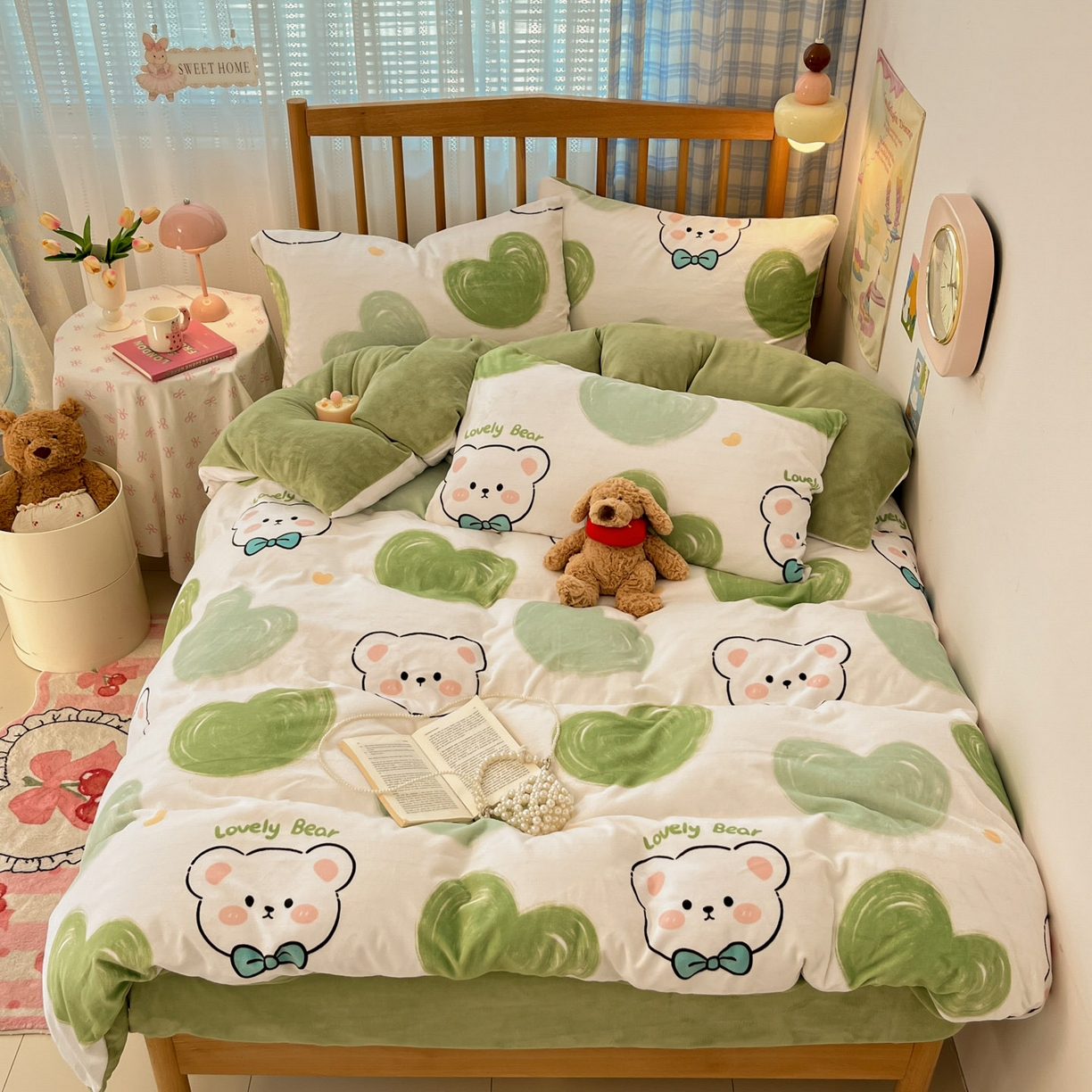 91家纺网 家纺一手货源 找家纺 （总）小叮当家纺仓储工厂店 2025新款牛奶绒印花四件套