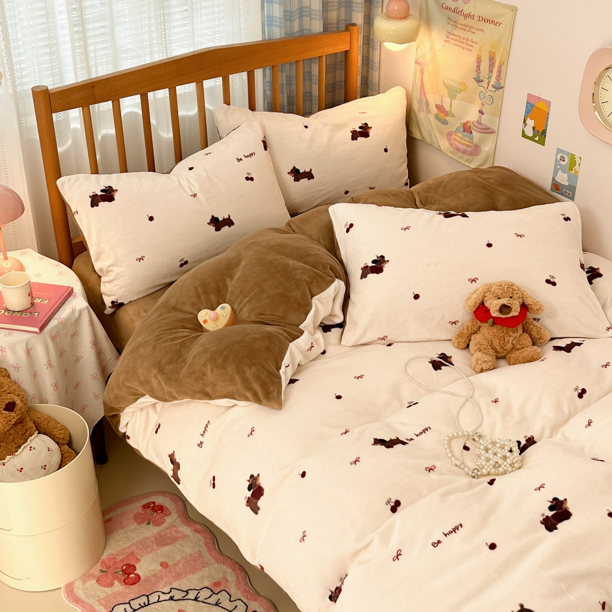 91家纺网 家纺一手货源 找家纺 （总）小叮当家纺仓储工厂店 2025新款牛奶绒印花四件套