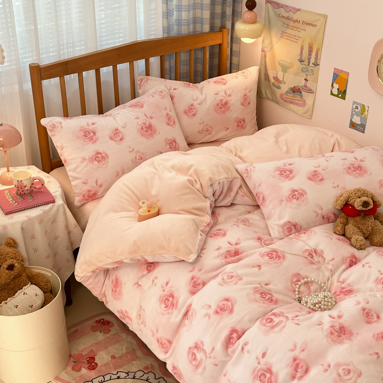 91家纺网 家纺一手货源 找家纺 （总）小叮当家纺仓储工厂店 2025新款牛奶绒印花四件套