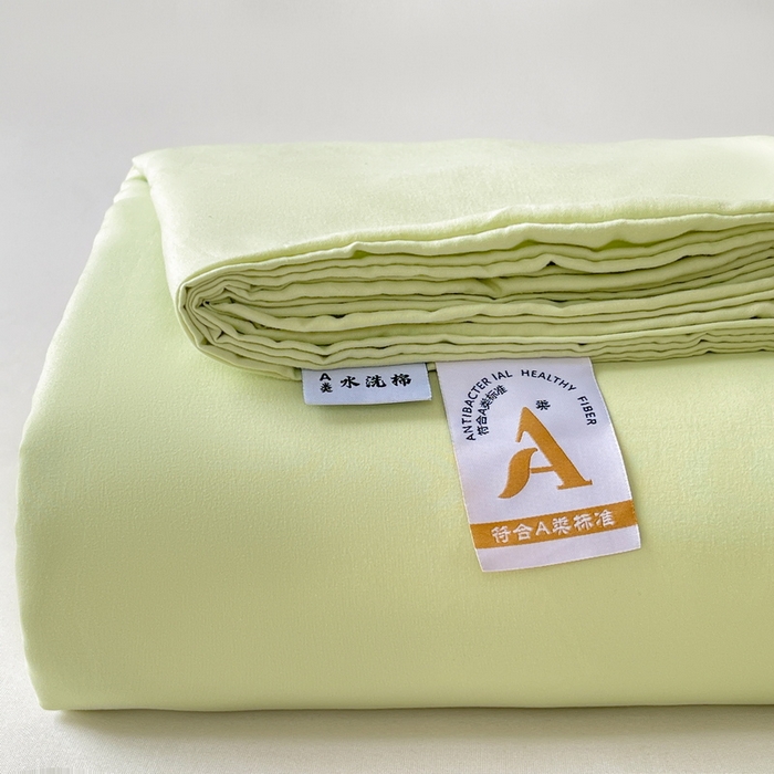 91家纺网 家纺一手货源 找家纺 澜妃 2025新款糯叽叽床单单品床单床单单件-纯色云朵系列 云朵-山川绿