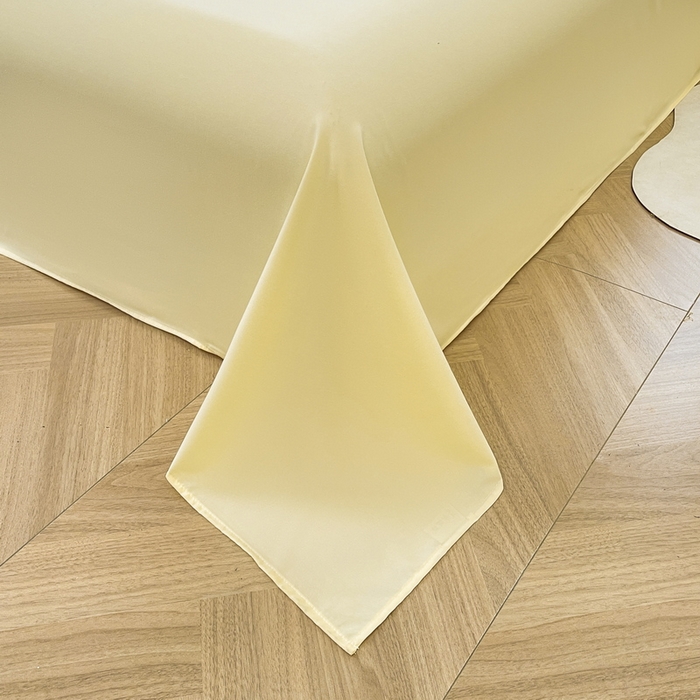 91家纺网 家纺一手货源 找家纺 澜妃 2025新款糯叽叽床单单品床单床单单件-纯色云朵系列 云朵-奶黄