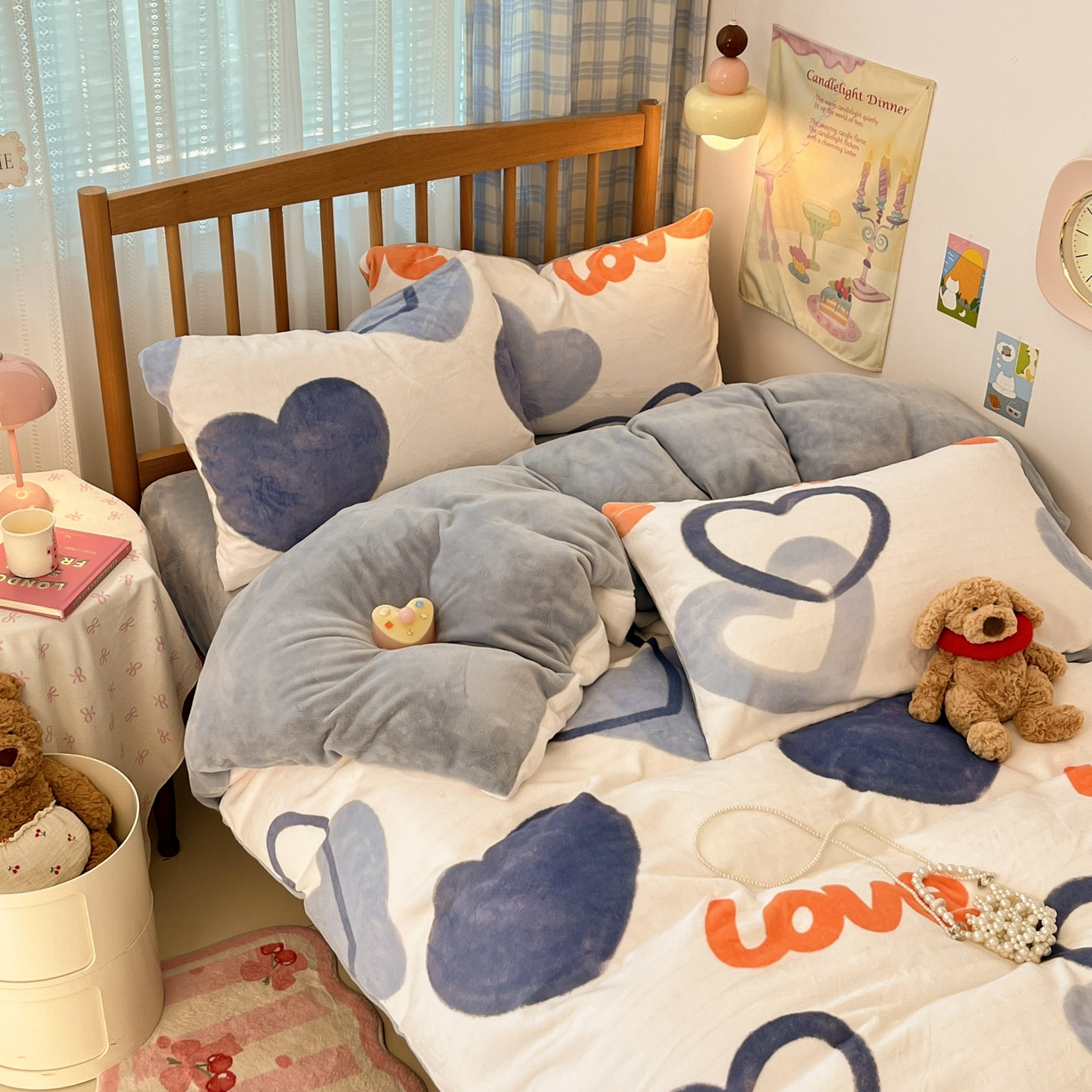 91家纺网 家纺一手货源 找家纺 （总）小叮当家纺仓储工厂店 2025新款牛奶绒印花四件套